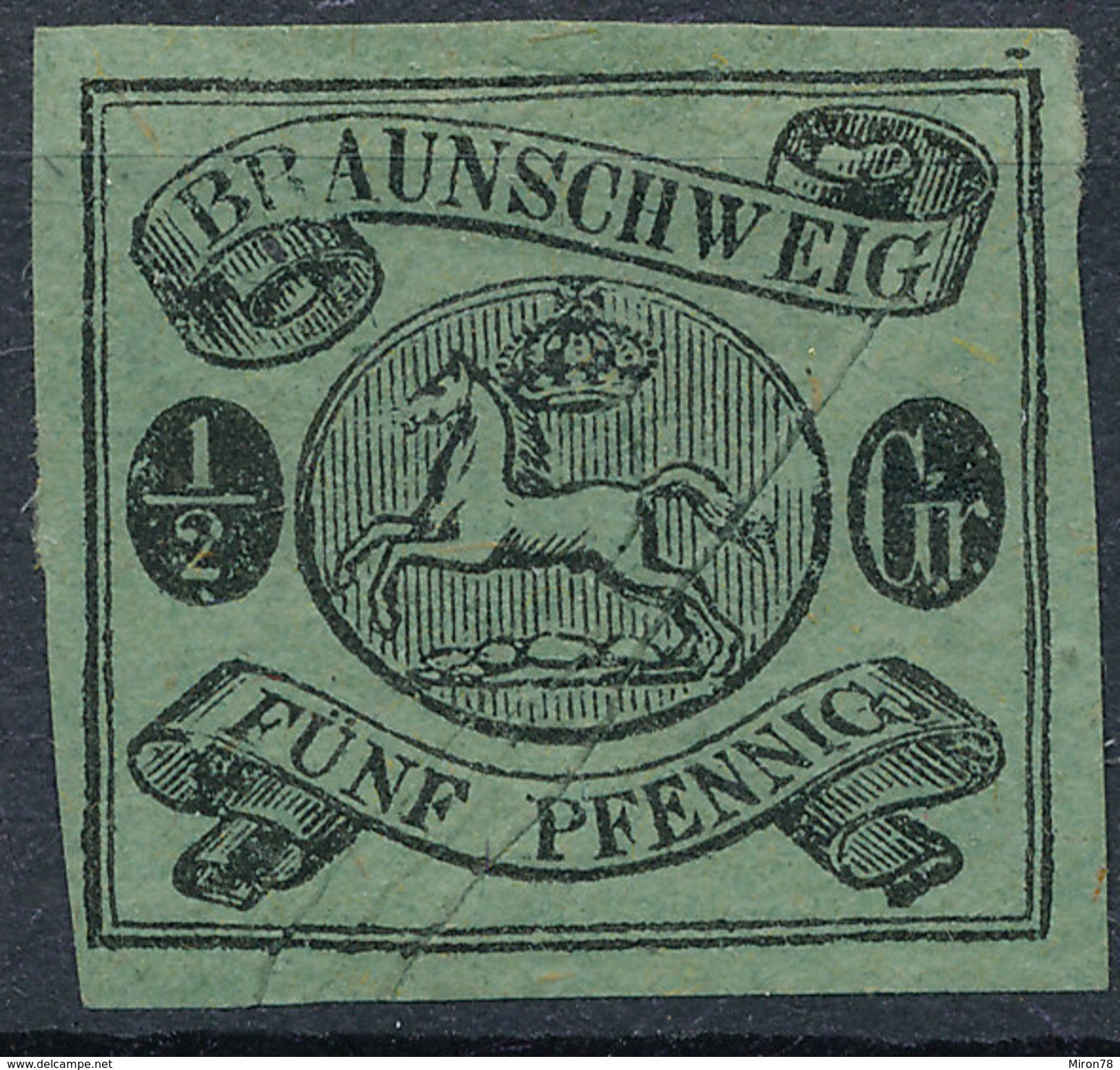 Stamp   1853 1/2  Mint - Braunschweig