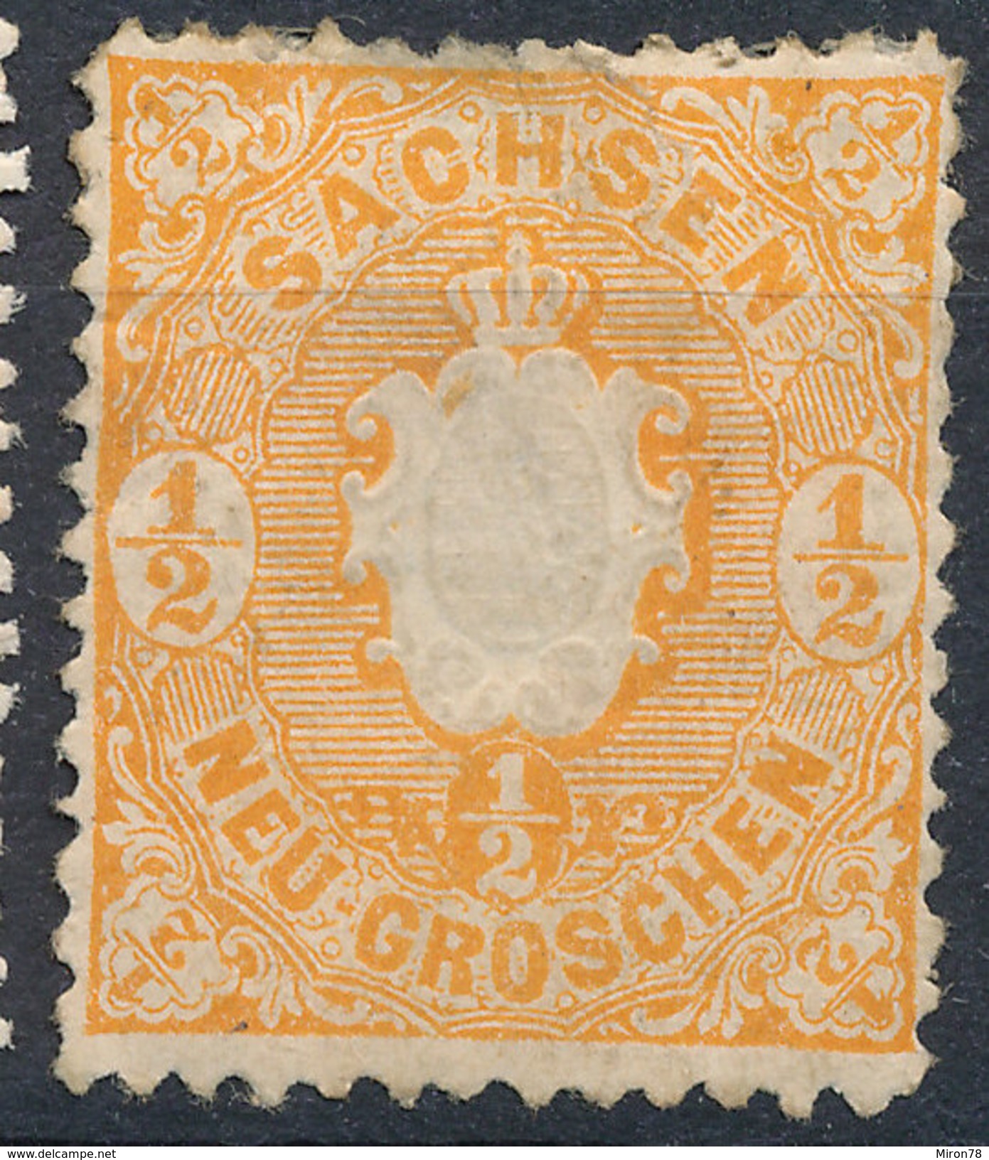 Stamp   1863 1/2ng  Mint - Saxony