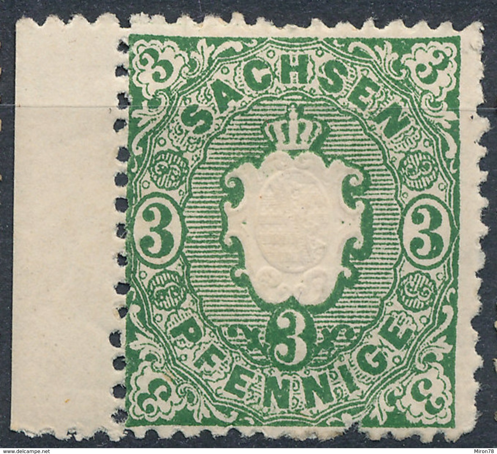 Stamp   1863 1/2ng  Mint - Saxony