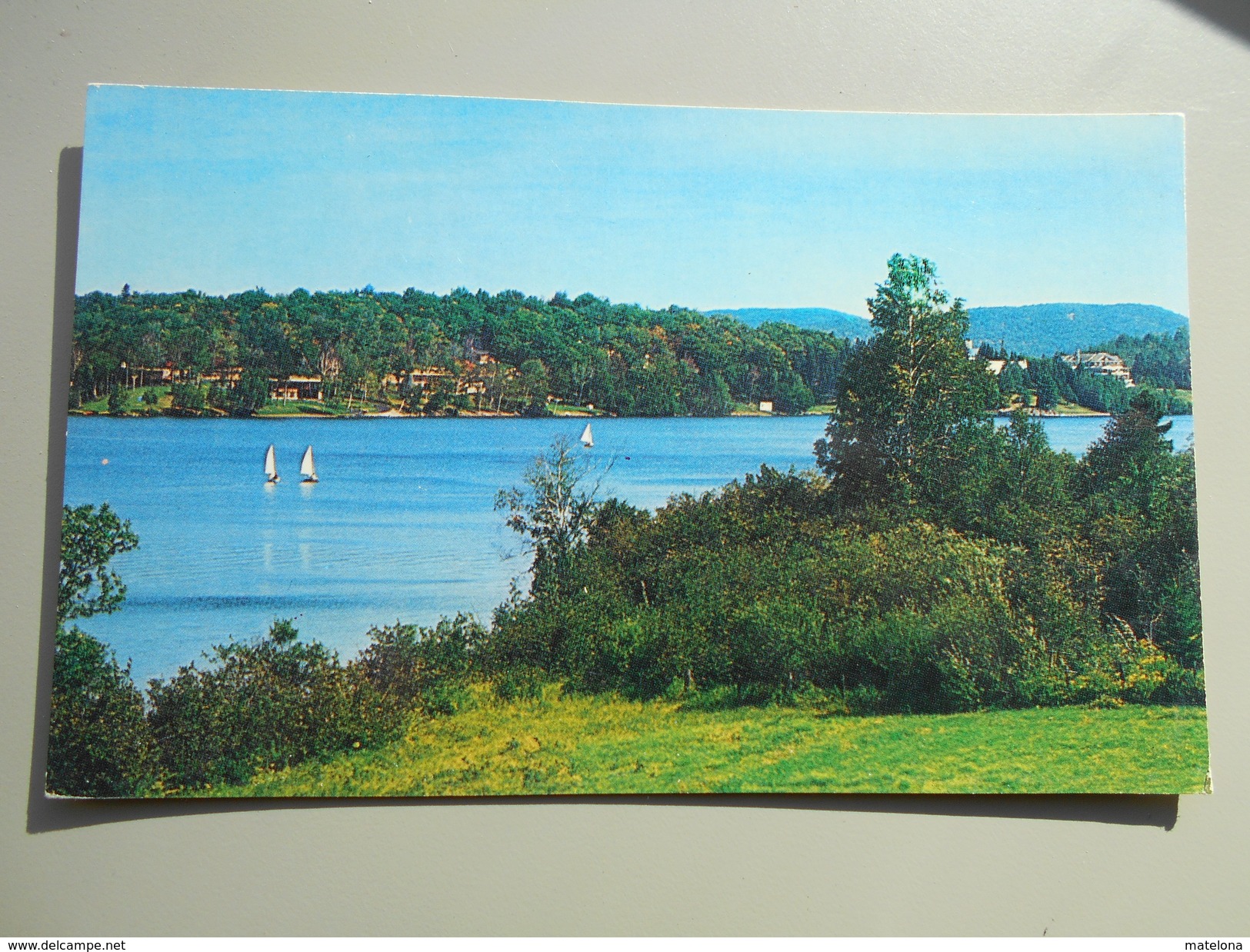 CANADA QUEBEC STE. AGATHE DES MONTS SAILING RACES COURSES DE VOILIERS ON LAC DES SABLES - Québec - Les Rivières