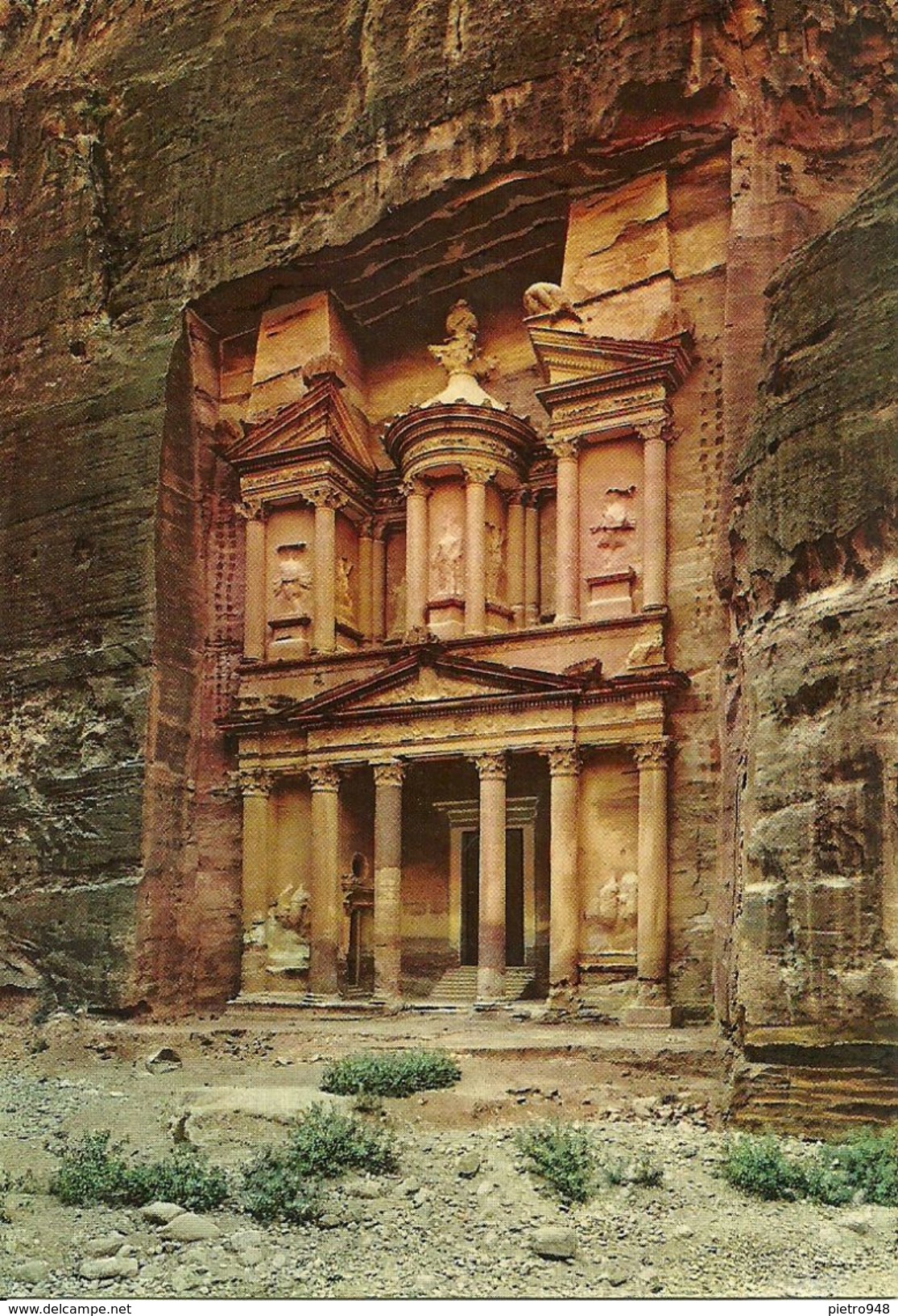 Petra (U. K. Of Jordan, Giordania) Pharaoh's Tresaure House, Tresor Du Pharaon, Casa Del Tresoro - Giordania