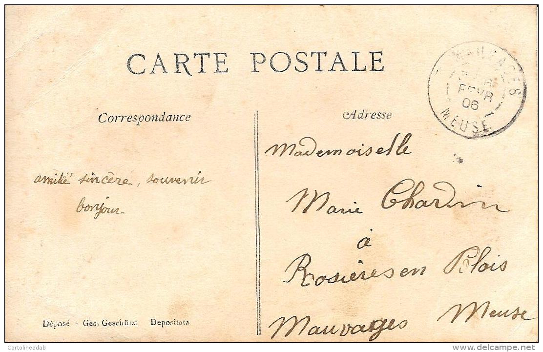 [DC11152] CPA - BAMBINA RICCIA CON MAMMA - Viaggiata 1906 - Old Postcard - Altri & Non Classificati