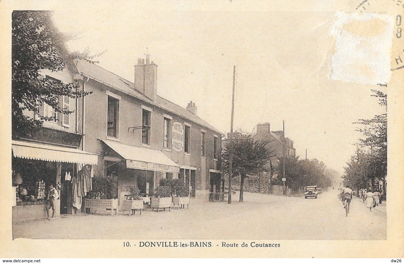 Donville-les-Bains - Route De Coutances, Hôtel-Restaurant Le Vavasseur - Edition Garnesson Et Péras - Autres & Non Classés