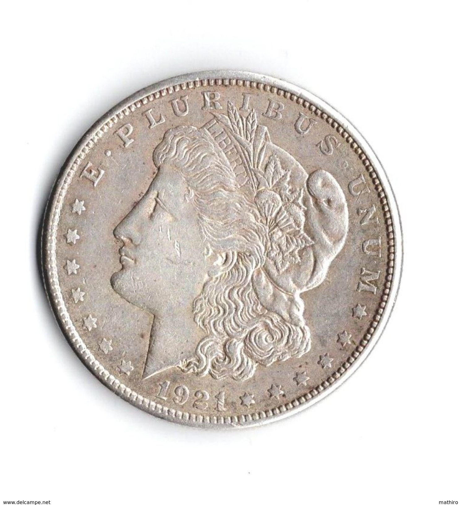 Pièce Argent , 1 Dollar ,1921 ,Morgan , - 1878-1921: Morgan