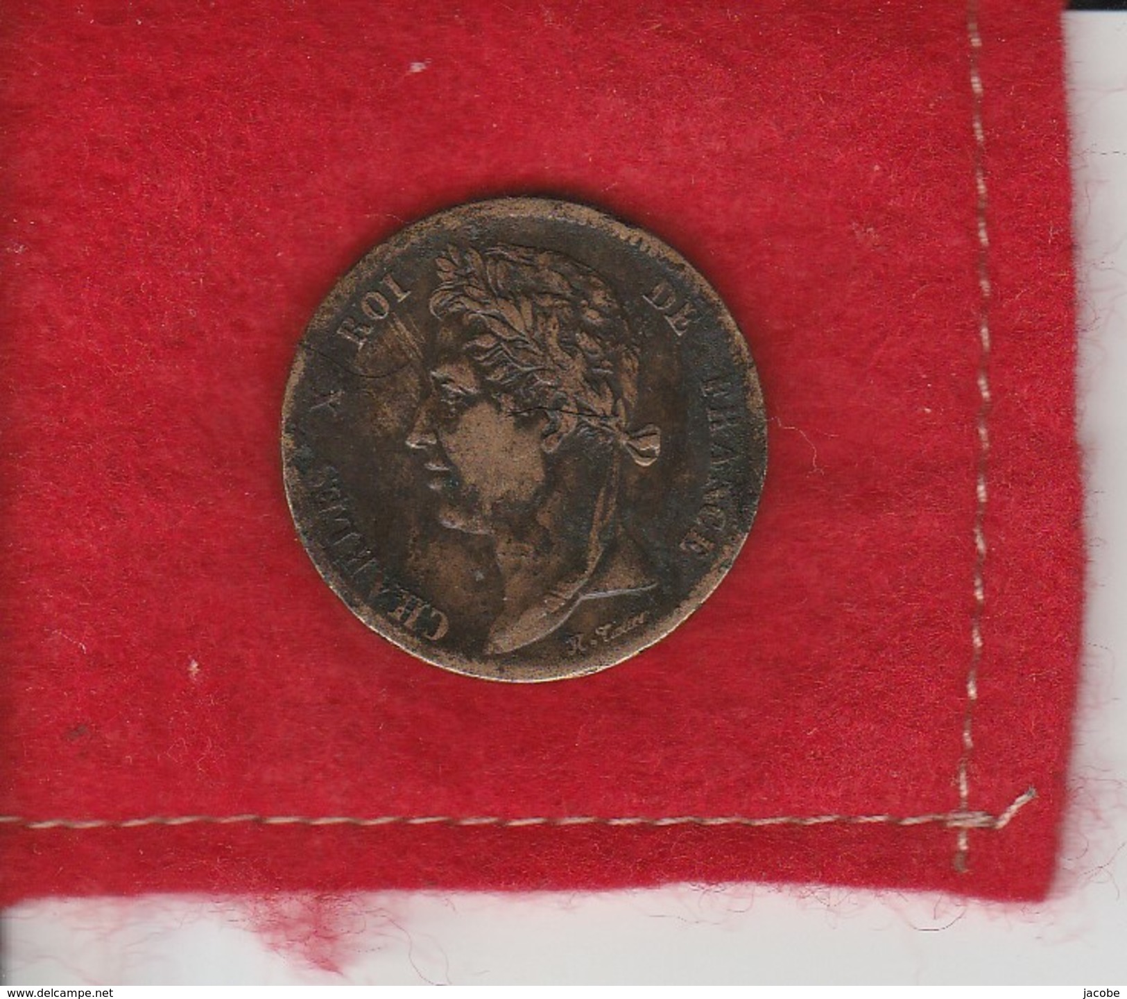 Charles X..5 Centimes ..1830..A . Atelier   Paris..Colonies  Française  ..état TB - Französische Kolonien (1817-1844)