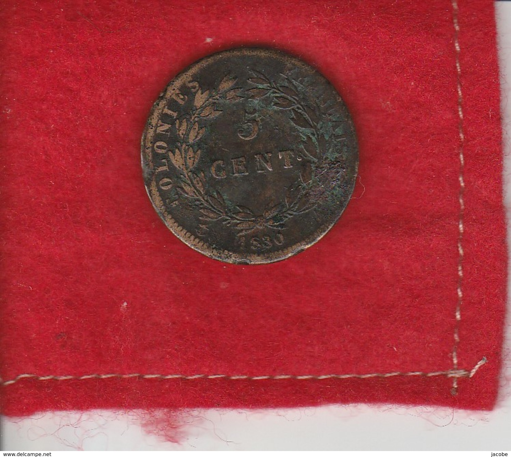 Charles X..5 Centimes ..1830..A . Atelier   Paris..Colonies  Française  ..état TB - French Colonies (1817-1844)