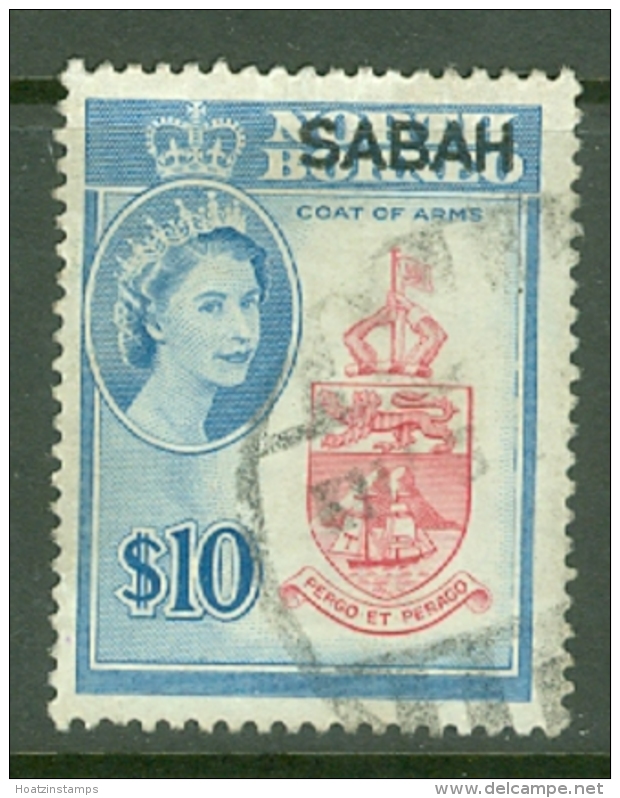 Malaya - Sabah: 1964/65   QE II - Pictorial 'Sabah' OVPT   SG423    $10    Used - Sabah