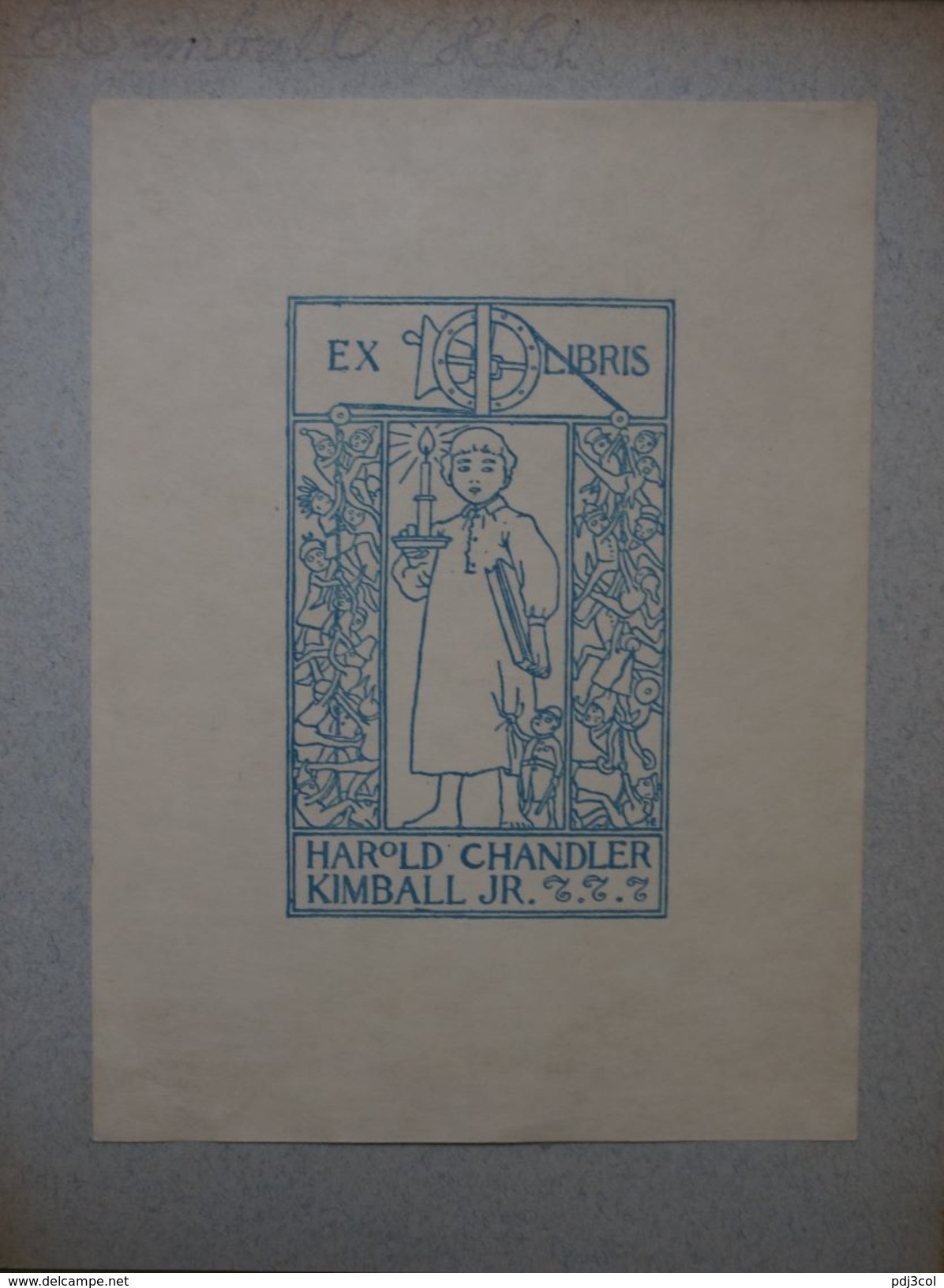 Amérique - Lot De 3 Ex-libris Illustrés - Harold Chandler KIMBALL - Ex-libris