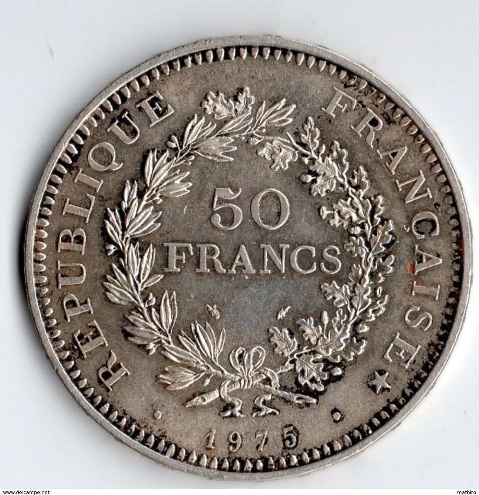 Pièce Argent , 50 Francs ,1975 - Sonstige & Ohne Zuordnung