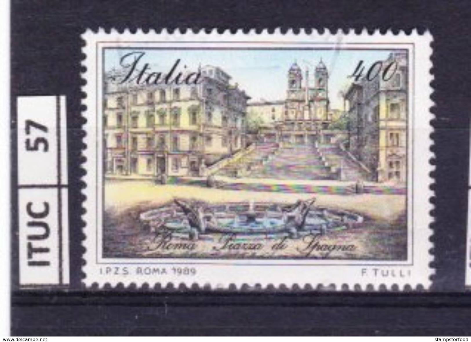 ITALIA REPUBBLICA, 1989, Piazza Di Spagna, Roma, Usato - 1981-90: Usados