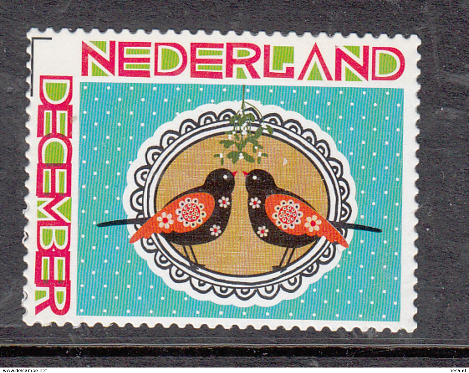 Nederland  2011 Nvph Nr 2897 Mi Nr  2939 Dcecember Zegel Met 2 Vogels, Bird Postfr - Ongebruikt