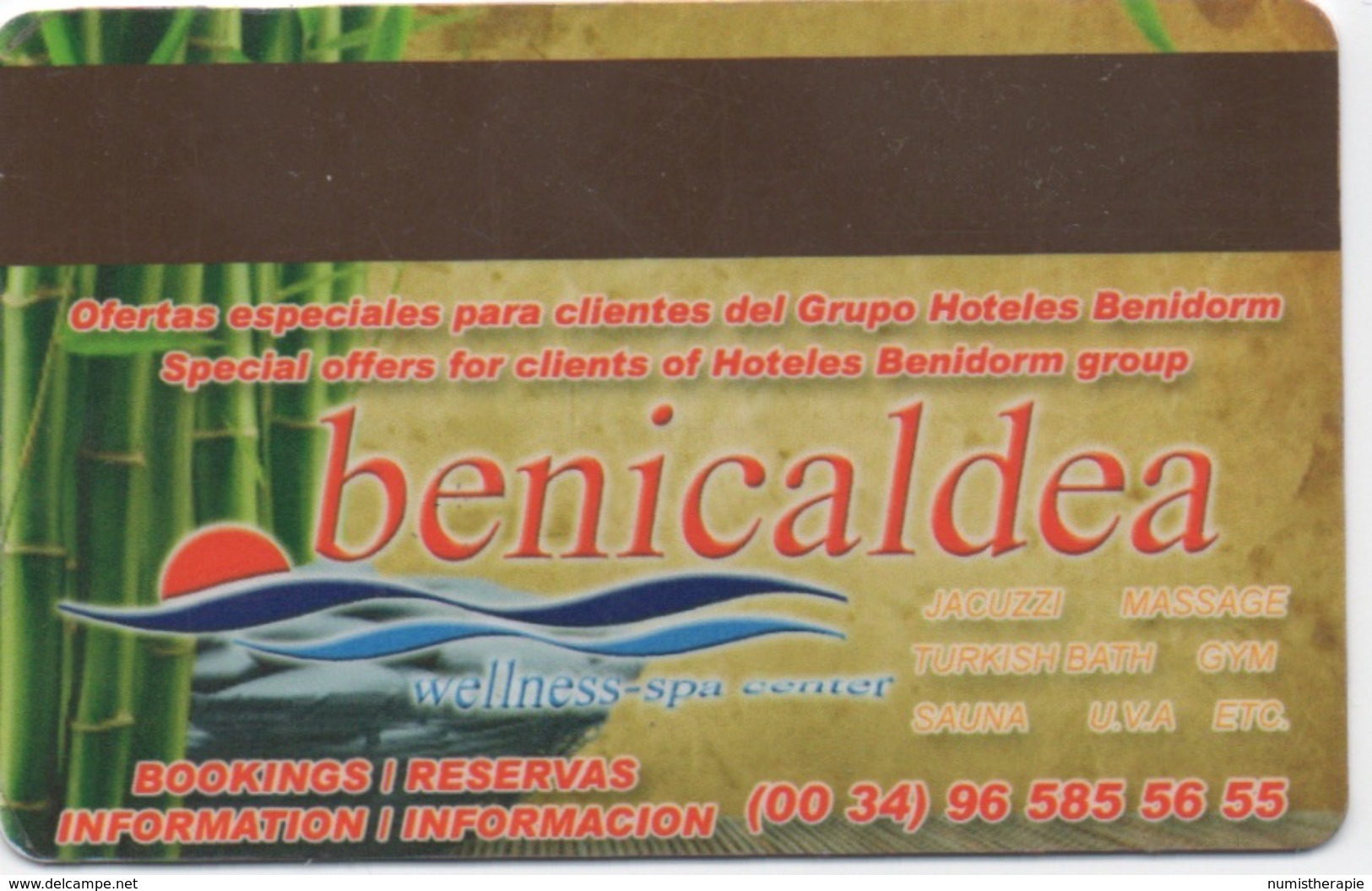 Hôtels à Benidorm Espagne : Carte De Remise Cliente : Customer Discount Card - Hotel Keycards