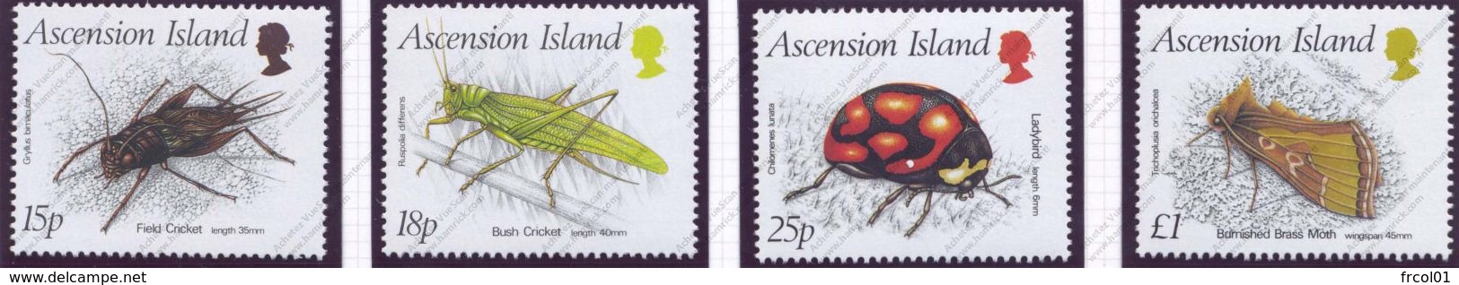 Ascension, Yvert 447/450**&478/481**, Scott 436/439**&459/462**, MNH - Ascension (Ile De L')