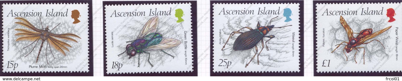 Ascension, Yvert 447/450**&478/481**, Scott 436/439**&459/462**, MNH - Ascension (Ile De L')