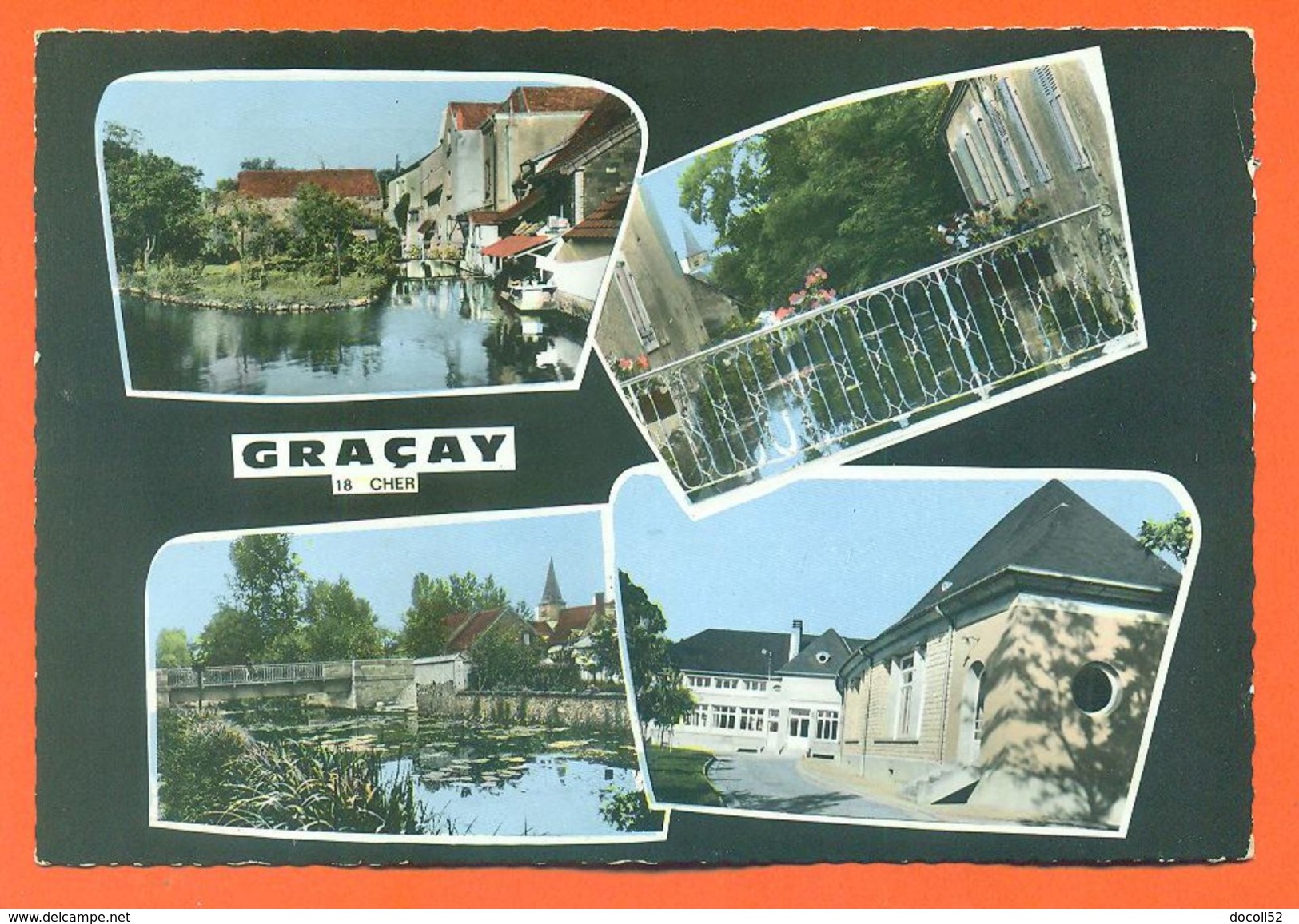 CPSM GF 18 Graçay " Carte Multivues " CPSMGF - Graçay