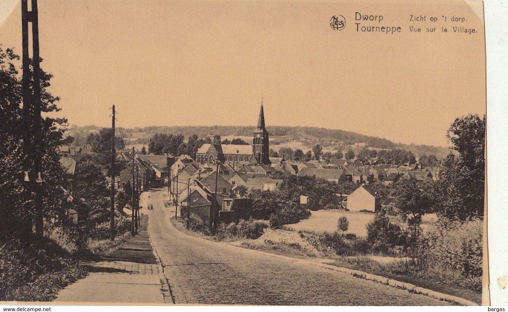 Dworp Tourneppe Lez Hal Vue Sur Le Village Zicht Op 't Dorp - Beersel