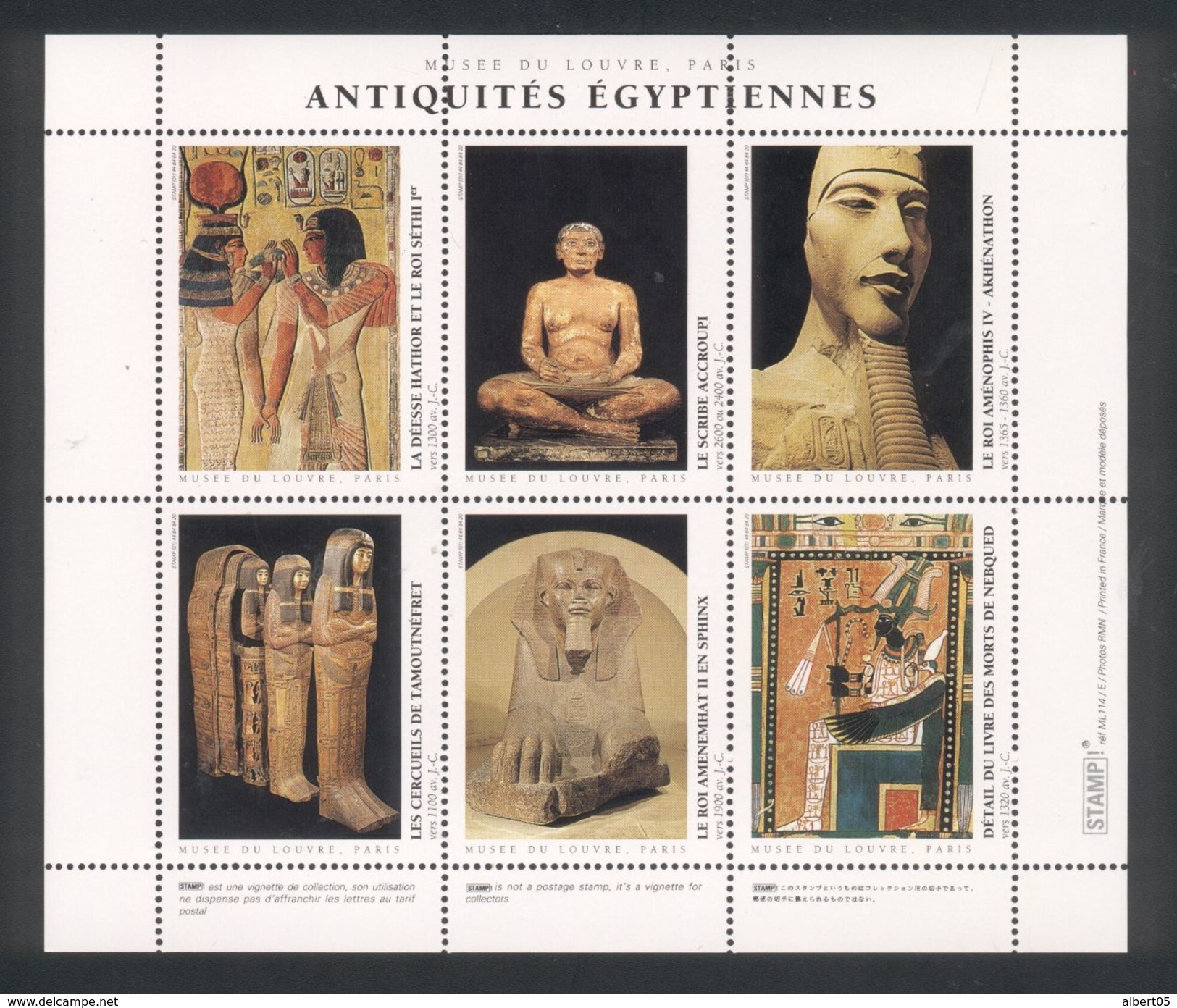 Bloc  - Antiquités Egyptiennes - Blocchi & Libretti