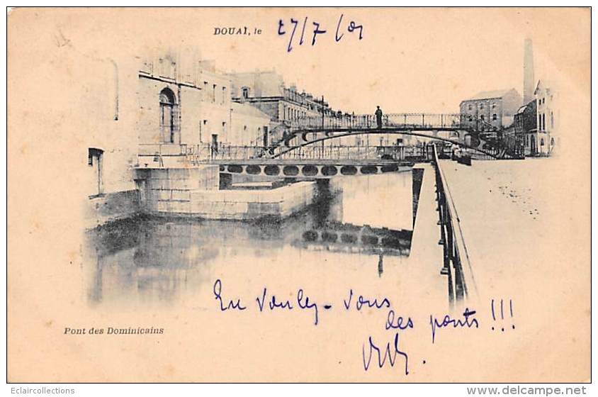 Douai       59        Pont Des Dominicains        ( Voir Scan) - Douai