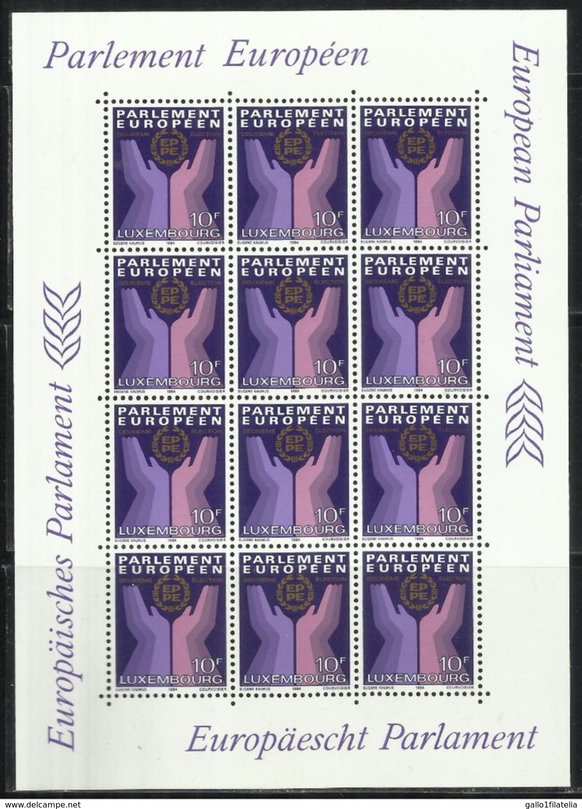 1981 - LUSSEMBURGO / LUXEMBOURG - PARLAMENTO EUROPEO / EUROPEAN PARLIAMENT. MNH - Blocs & Feuillets