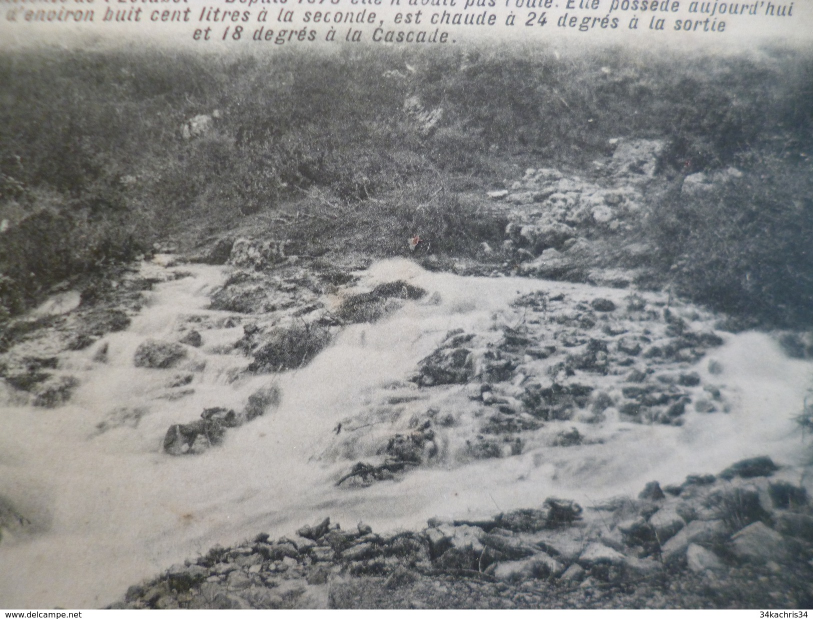 CPA 34 Hérault Cabrières Les Suites De L'inondation De Septembre à Novembre 1907 La Source De L'Estabel... TBE - Autres & Non Classés