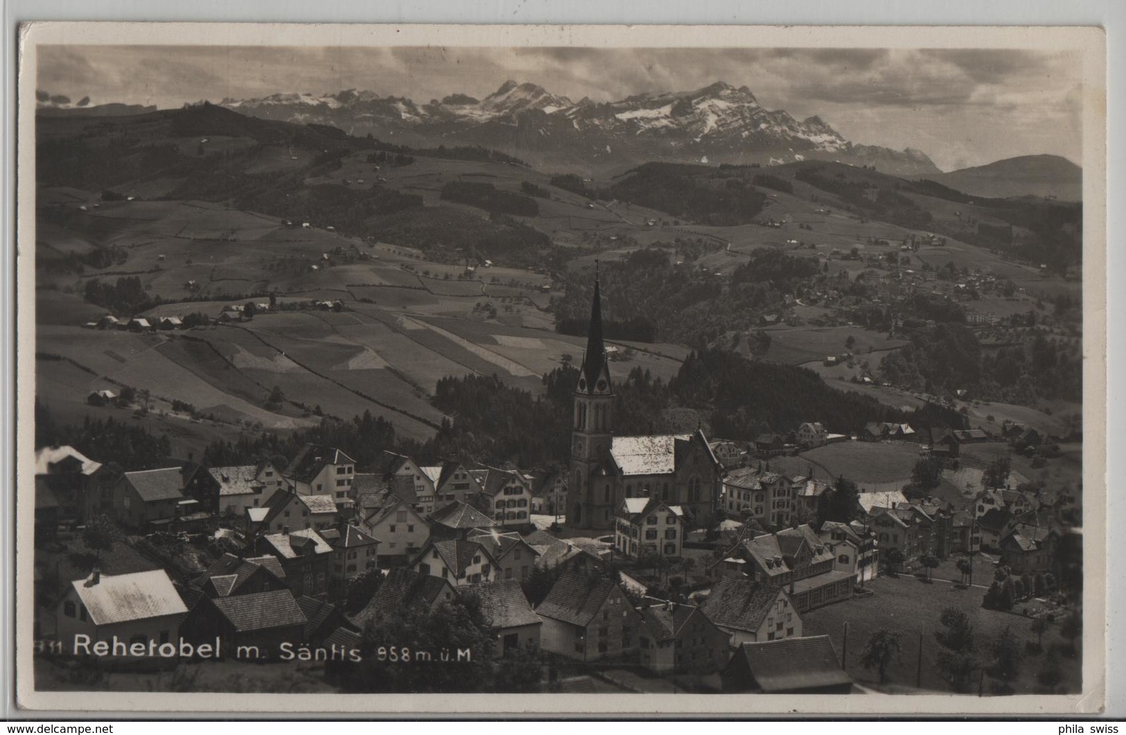 Rehetobel Mit Säntis - Photo: W. Kruz - Rehetobel