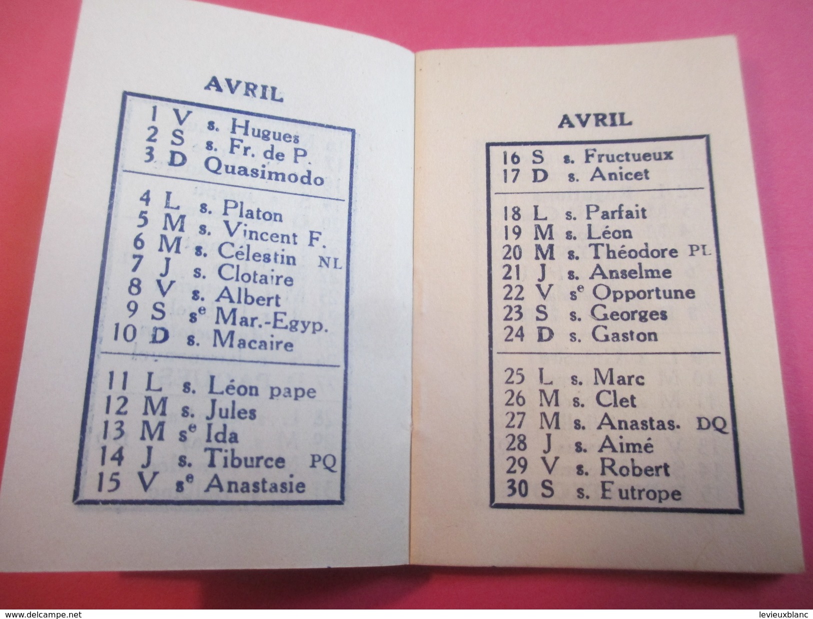 Mini Calendrier - Carnet / L'URBAINE/ Cie D'ASSURANCES/Incendie/Bd Haussmann Paris/ 1932             CAL376 - Other & Unclassified