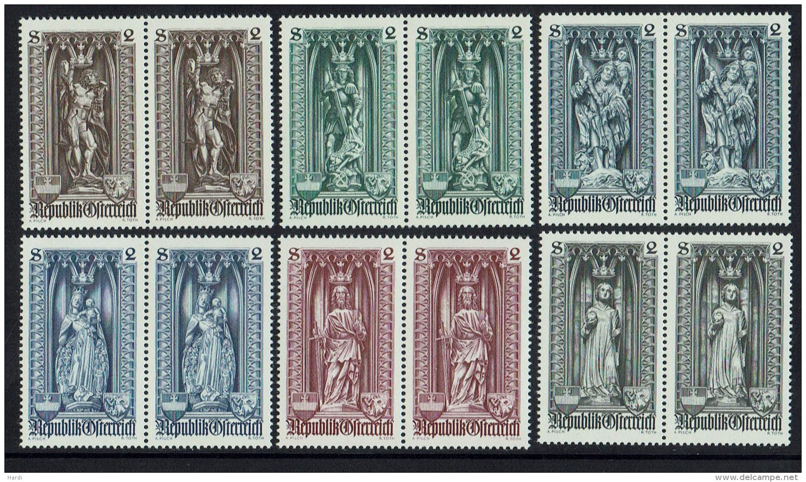 Österreich, "500 Jahre Diözese Wien" MiNr 1284-1289,Satz,  Feinst Postfrisch - Unused Stamps