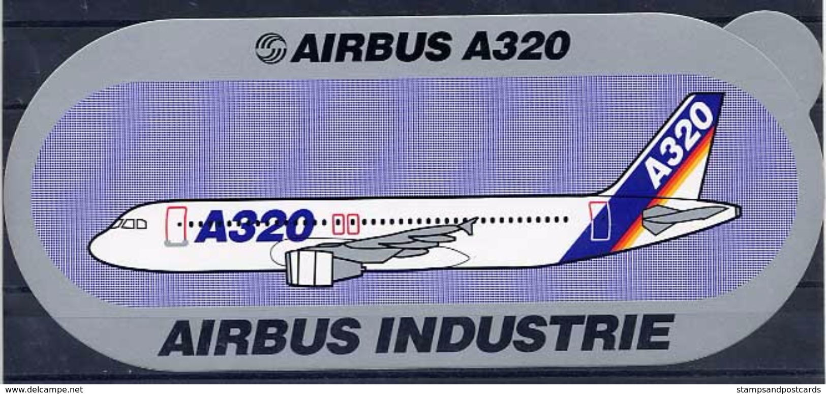 Avion Airbus Industrie Boeing A320 Autocollant Airplane Sticker - Aufkleber