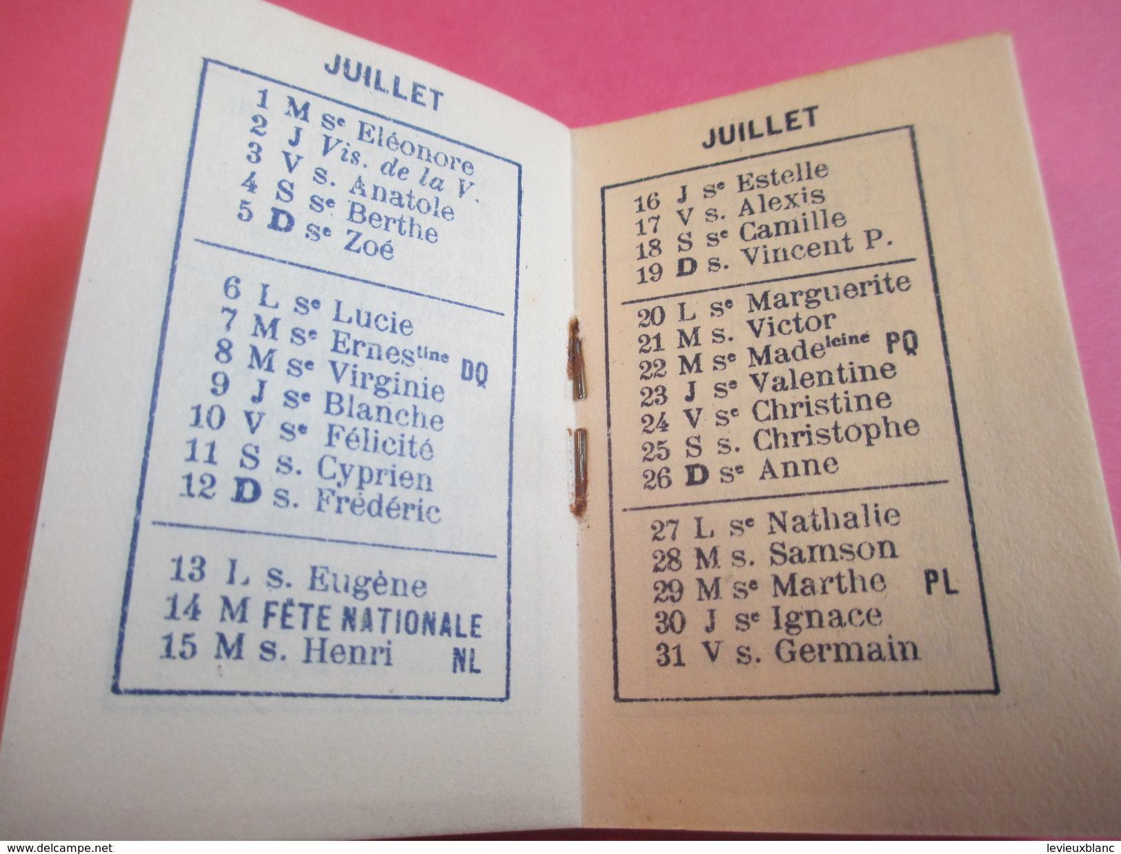 Mini Calendrier - Carnet /L'URBAINE/Cie D'ASSURANCES/Incendie-Vie-Capitalisation/Bd Haussmann Paris/1931       CAL379 - Other & Unclassified