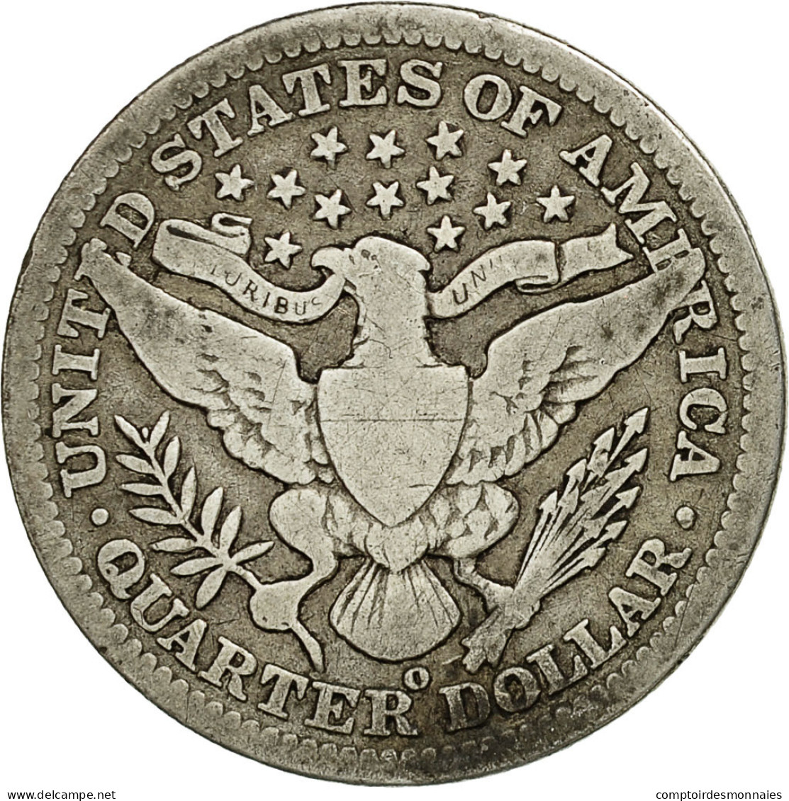 Monnaie, États-Unis, Barber Quarter, Quarter, 1904, U.S. Mint, New Orleans - 1892-1916: Barber