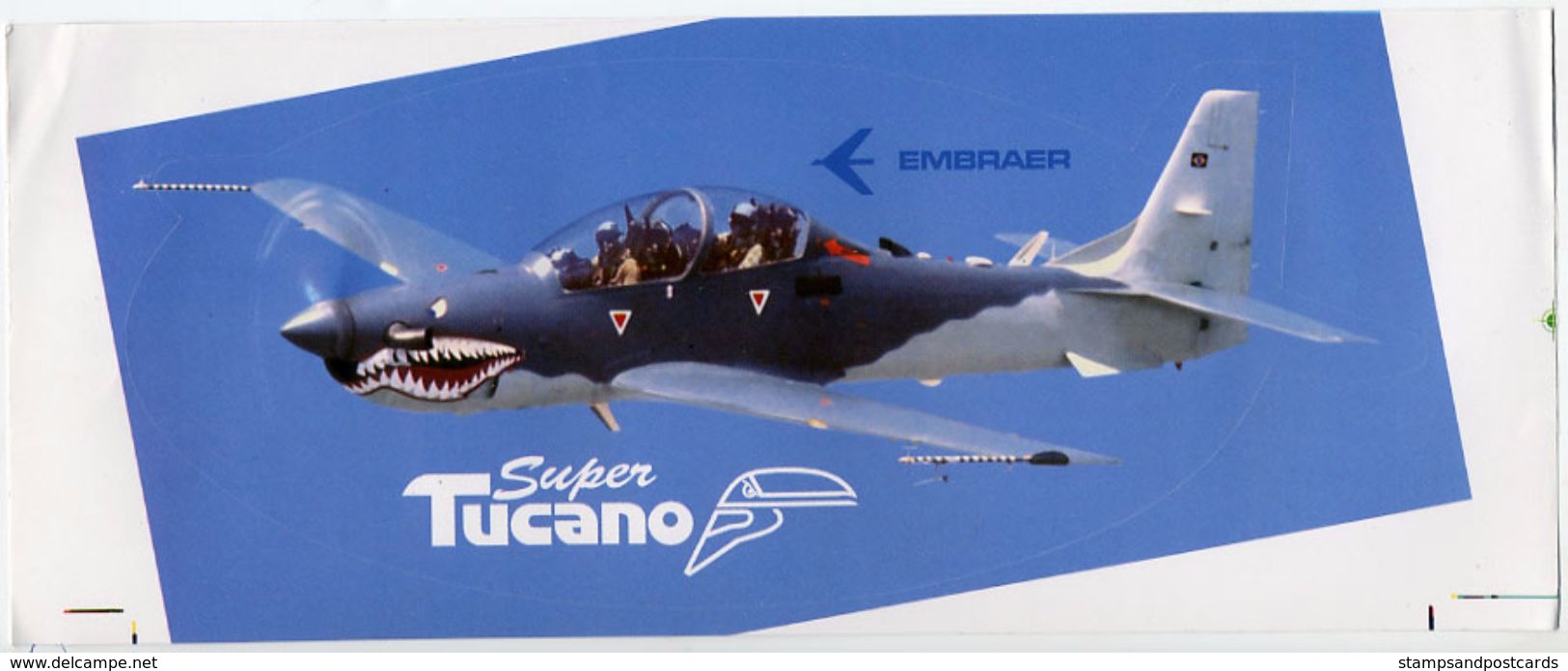 Embraer Brèsil Brazil Brasil Avion Super Tucano Autocollant Airplane Sticker - Stickers