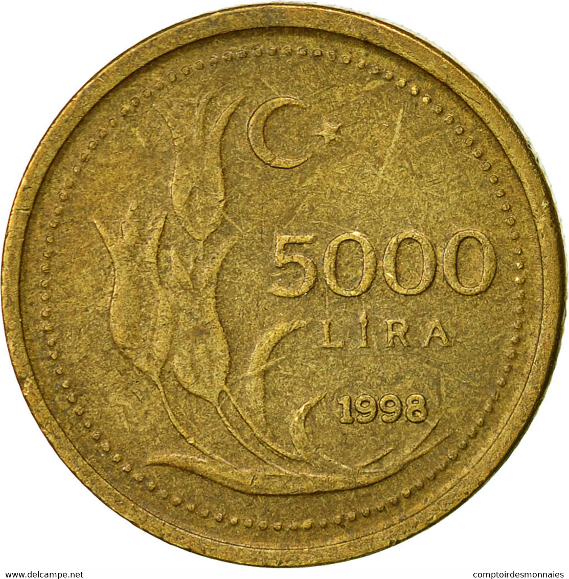 Monnaie, Turquie, 50000 Lira, 50 Bin Lira, 1998, TTB, Copper-Nickel-Zinc - Turquie