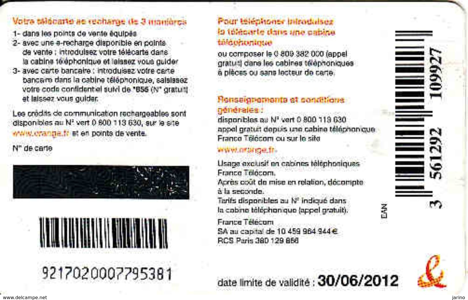 France Chip Card, Orange, Valitide 30. 06. 2012 - 2012