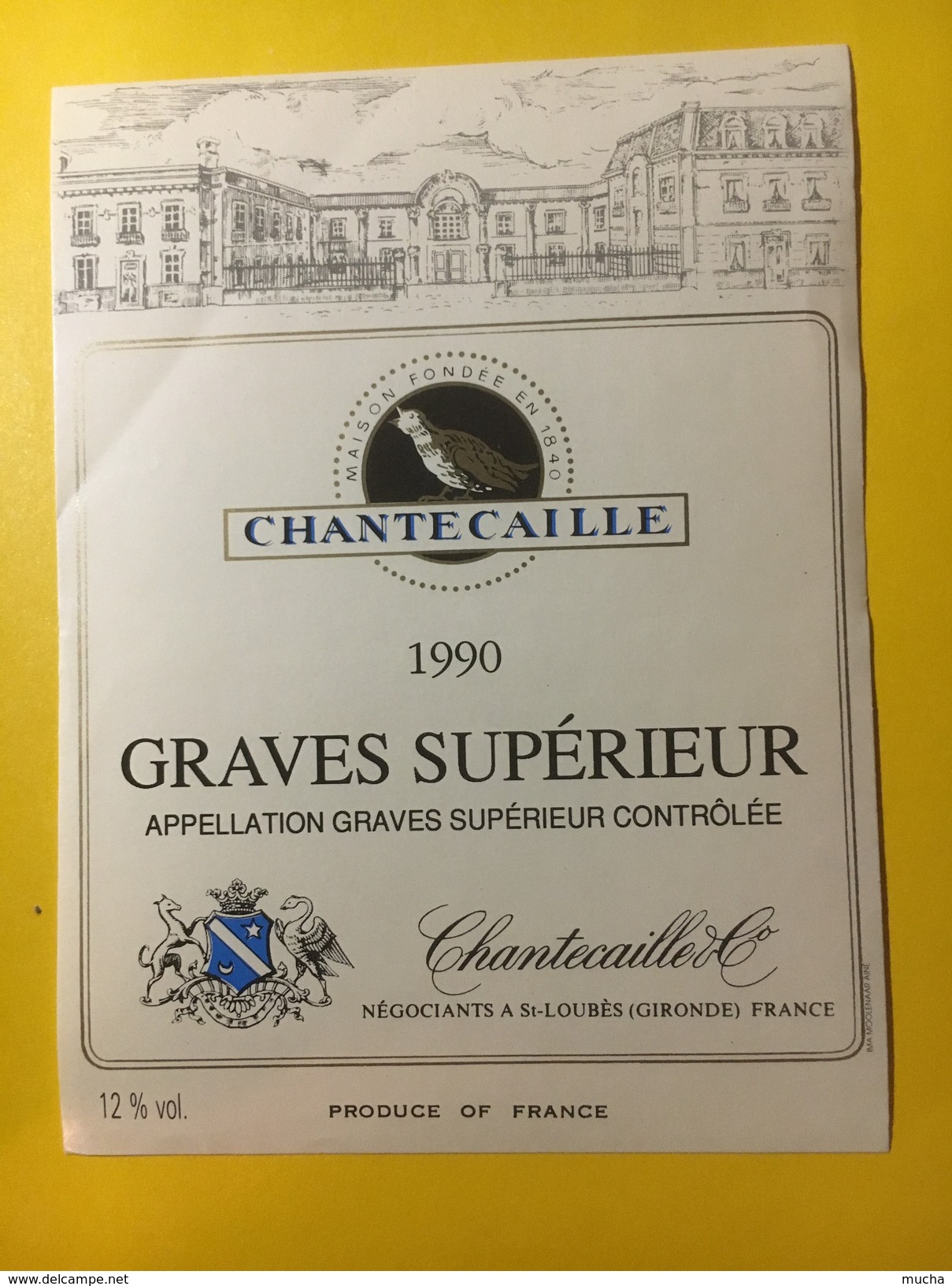 5769 - Graves Supérieur Chantecaille 1990 - Bordeaux