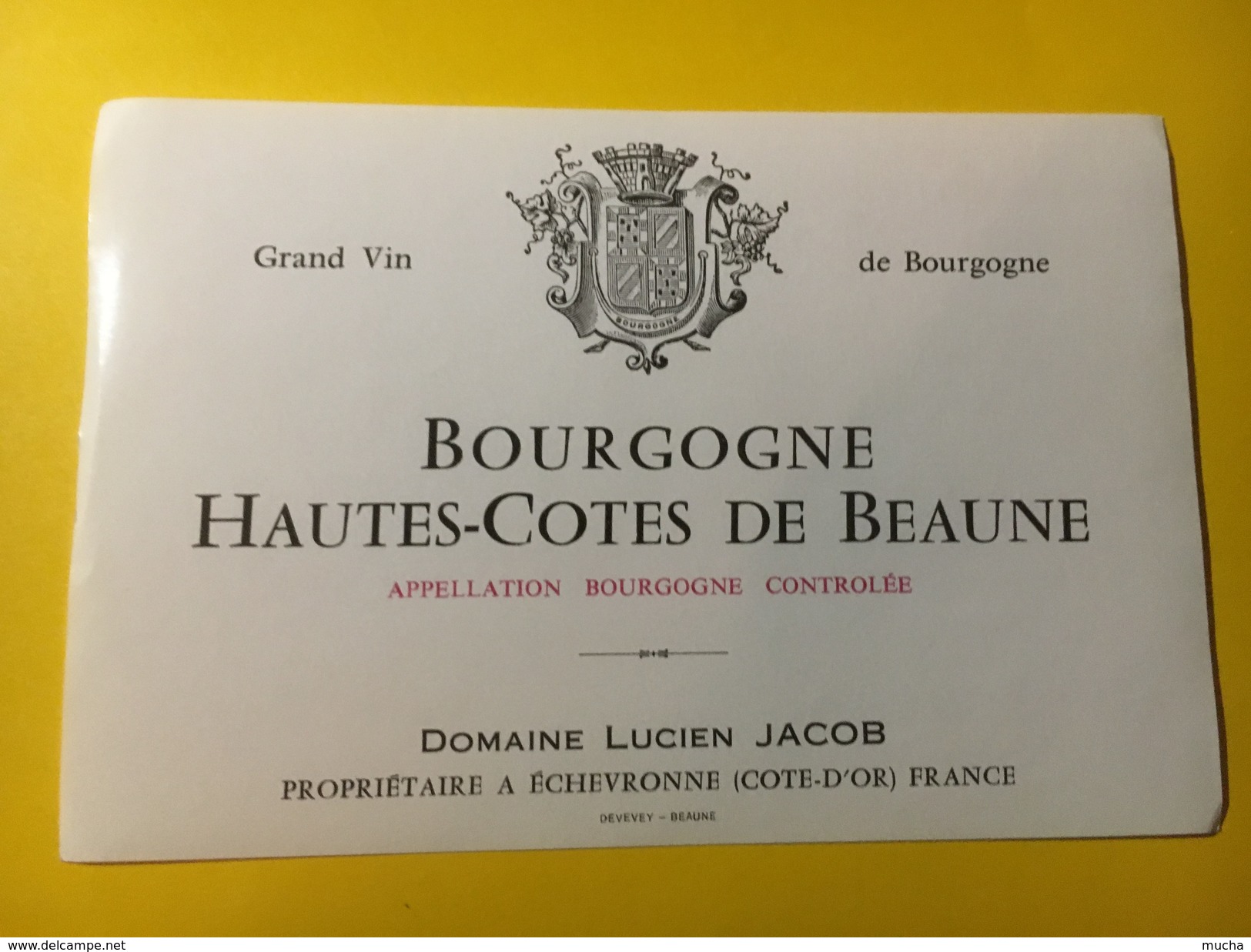 5770 - Bourgogne Hautes Côtes De Nuit Lucien Jacob - Bourgogne
