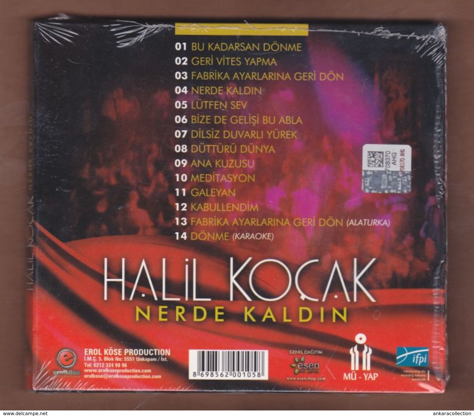 AC -  Halil Koçak Nerde Kaldın BRAND NEW TURKISH MUSIC CD - World Music
