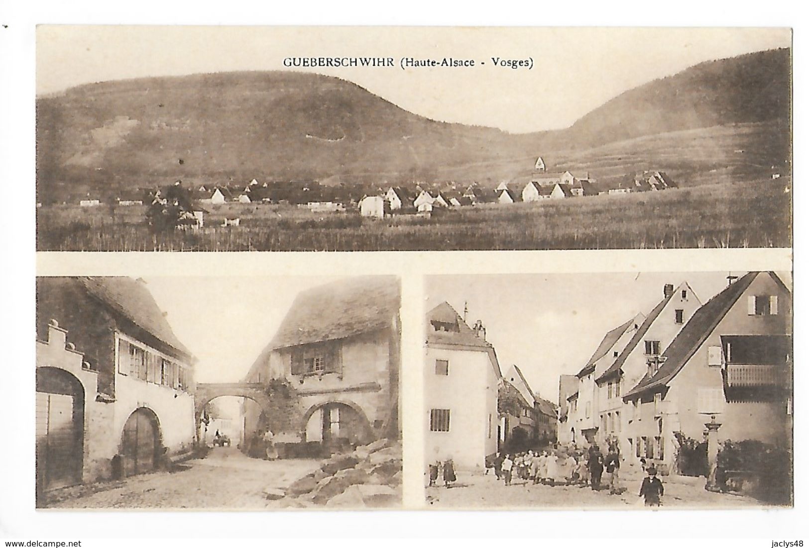 GUEBERSCHWHIR  (cpa 88)  Haute Alsace - Multi-Vues  -   - L 1 - Andere & Zonder Classificatie