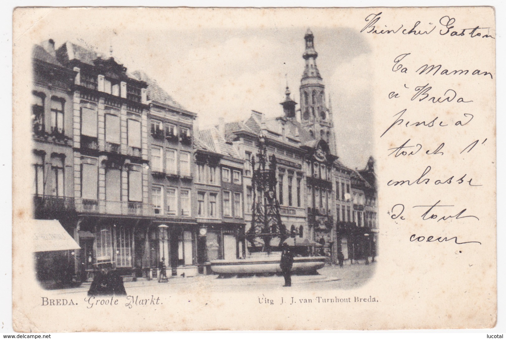 Breda - Grote Markt - Uitg.J J Van Turnhout, Breda - Breda