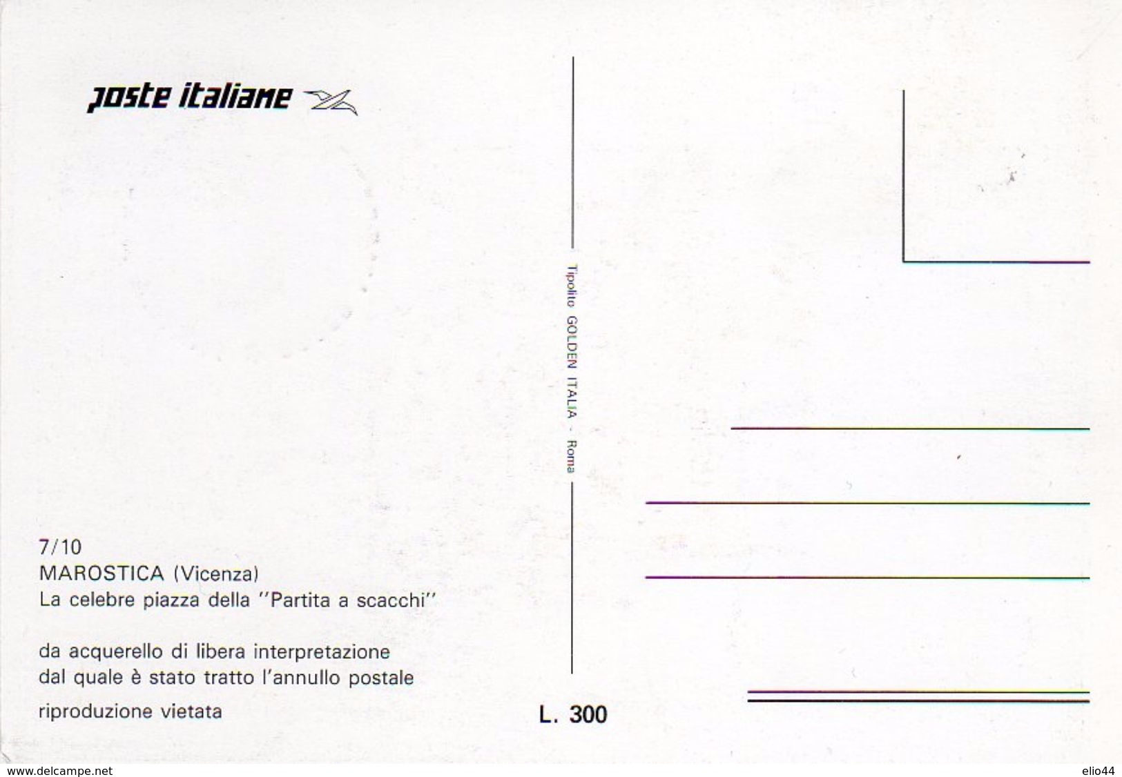 Marostica (VI) - Partita A Scacchi  1996 - - Echecs