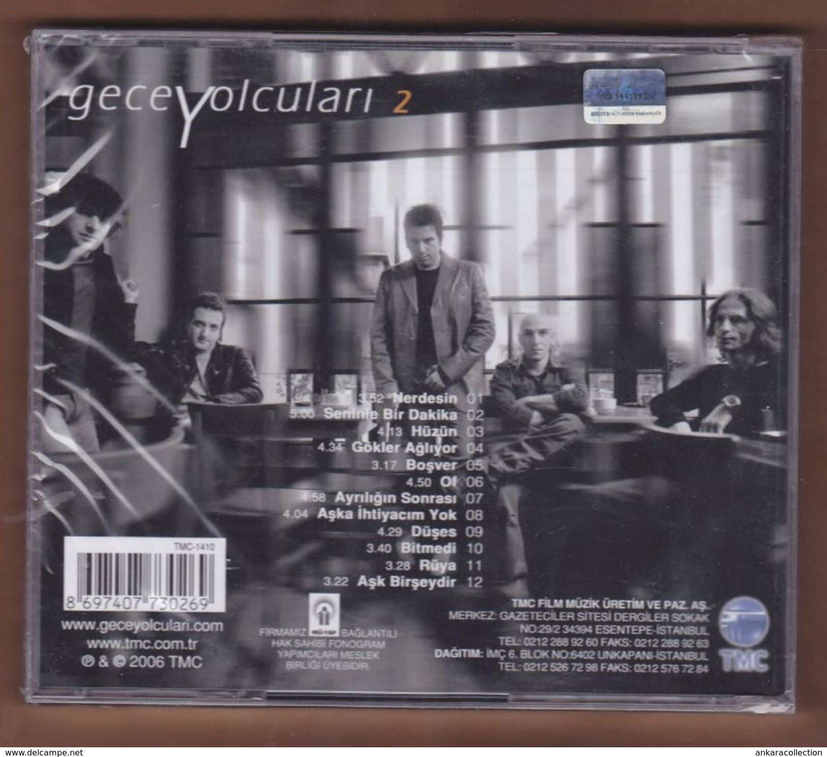 AC -  Gece Yolcuları 2 BRAND NEW TURKISH MUSIC CD - World Music