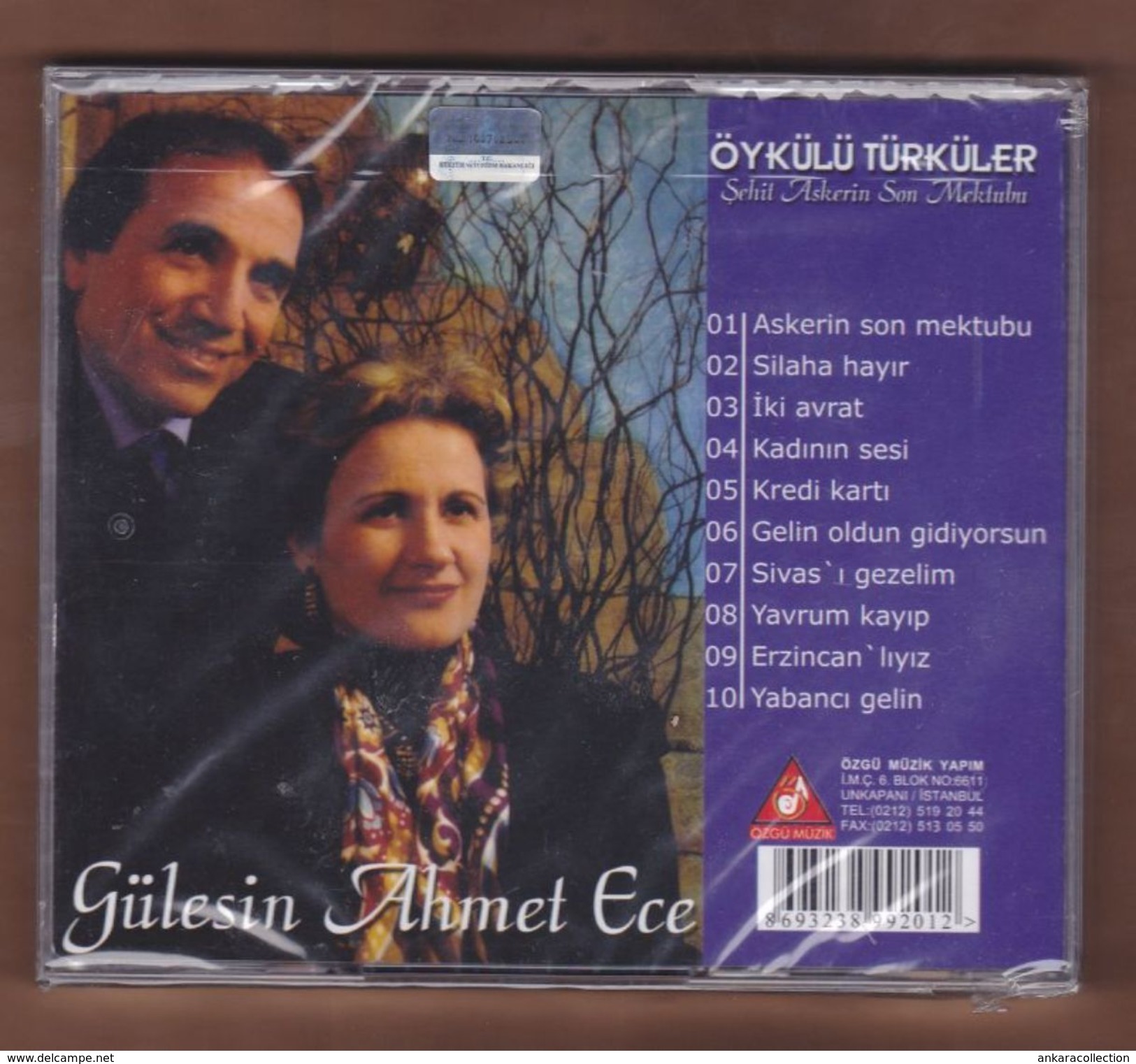AC -  Gülesin Ahmet Ece öykülü Türküler şehit Askerin Son Mektubu BRAND NEW TURKISH MUSIC CD - World Music
