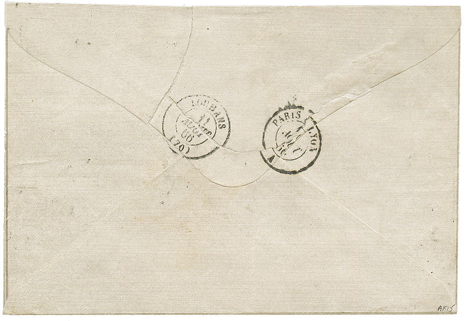 1866 20c(n°22) Obl. Sur Magnifique Enveloppe Illustrée "GROVER & BAKER" PARIS. Superbe. - 1862 Napoleone III