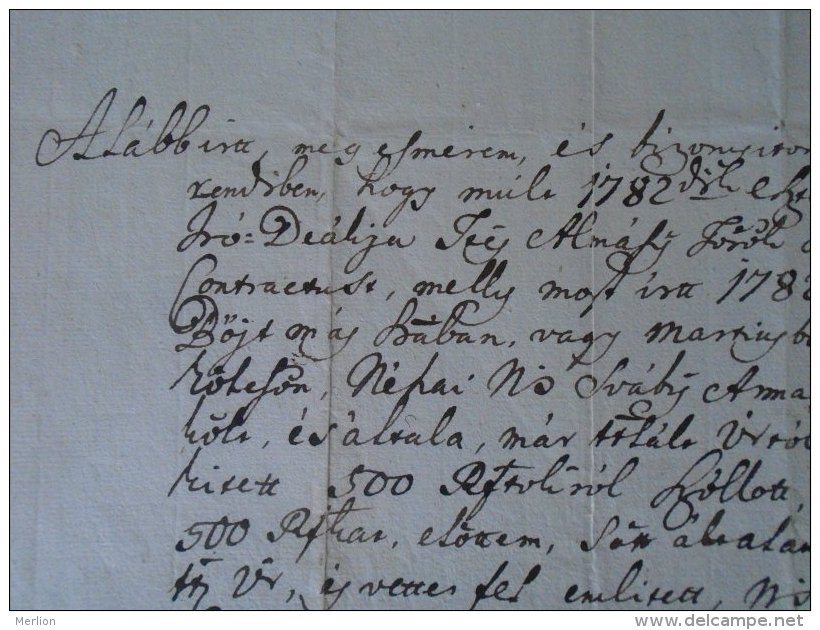 AV508A.8 Manuscript -1794 Almási Török Jósef úrnak Iró-Deákja -Sváby Anna Asszony -SZÁNTÓ-Santovka Slovakia - Manuscripts