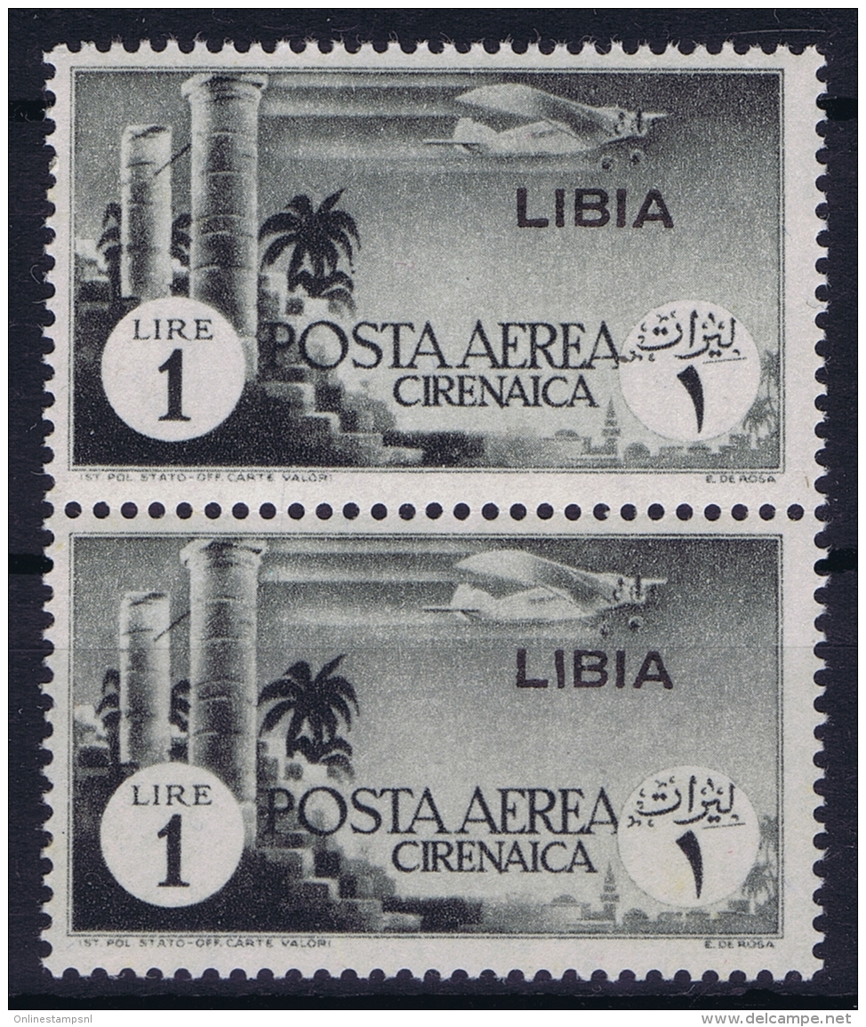 LIBIA  Sa  52  Mi 130  Postfrisch/neuf Sans Charniere /MNH/** 1941  Pair - Libya