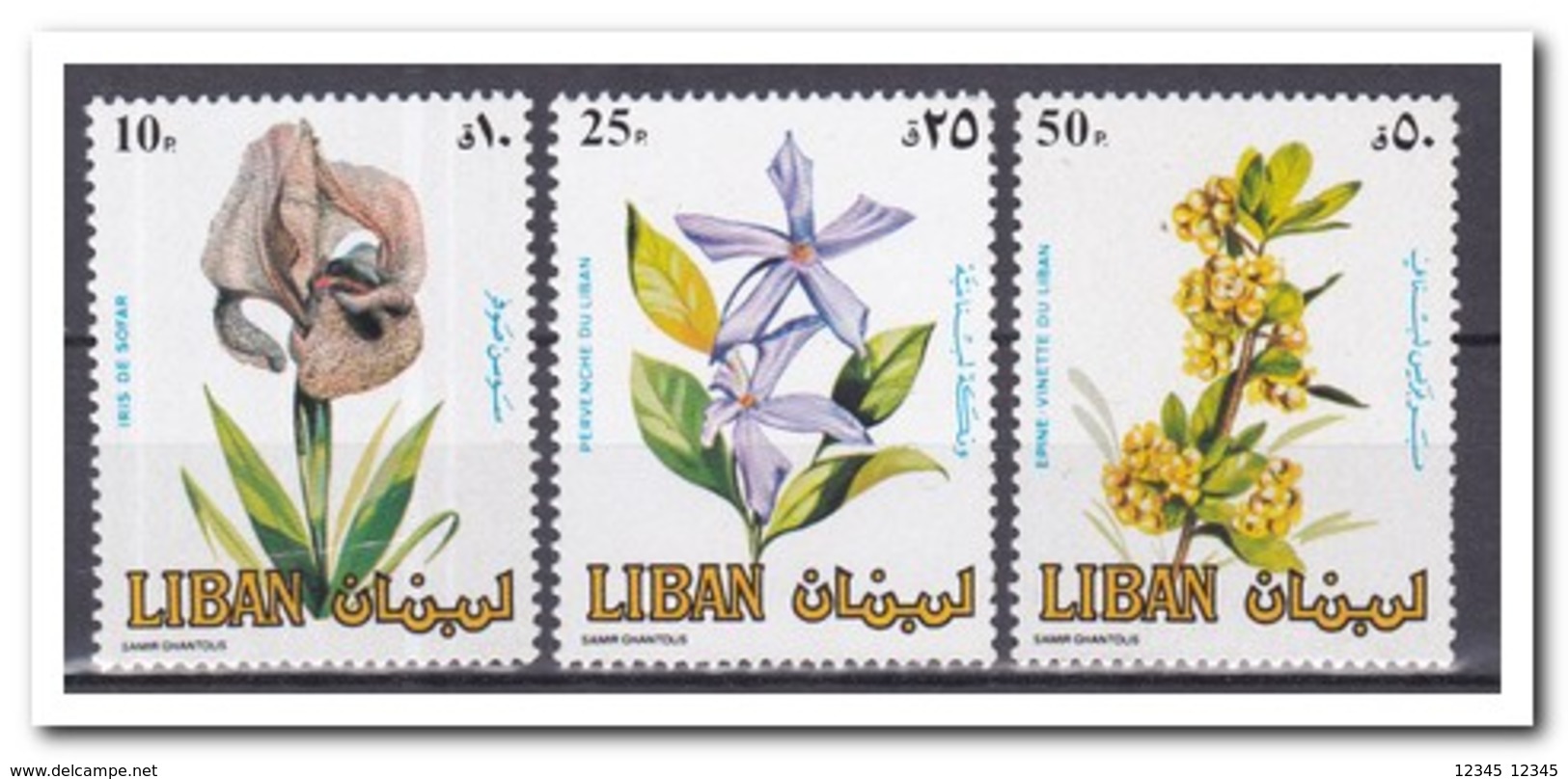 Libanon 1984, Postfris MNH, Flowers - Libanon