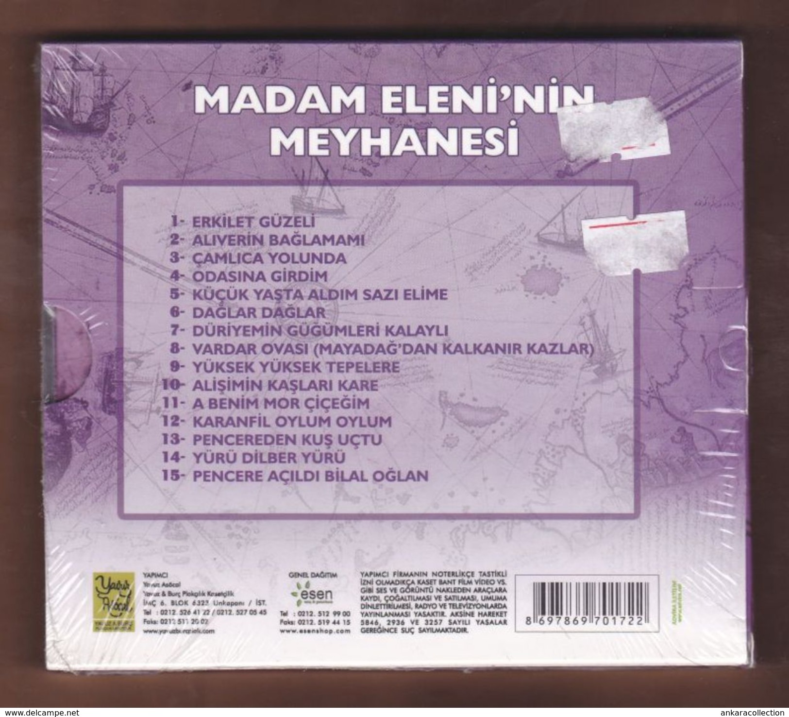 AC -  Madam Eleni'nin Meyhanesi The Unforgettable Songs Og Turkish Tavern Music BRAND NEW TURKISH MUSIC CD - World Music