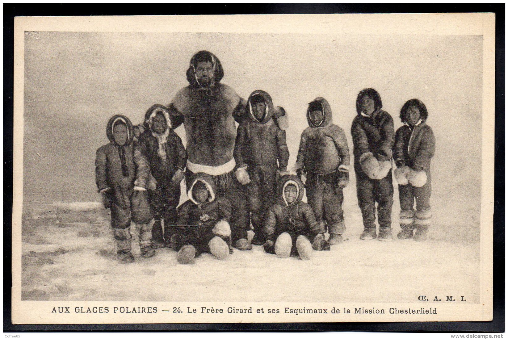 USA - ALASKA - Aux Glaces Polaires - Le Frère Girard Et Ses Esquimaux De La Mission Chesterfield - Autres & Non Classés