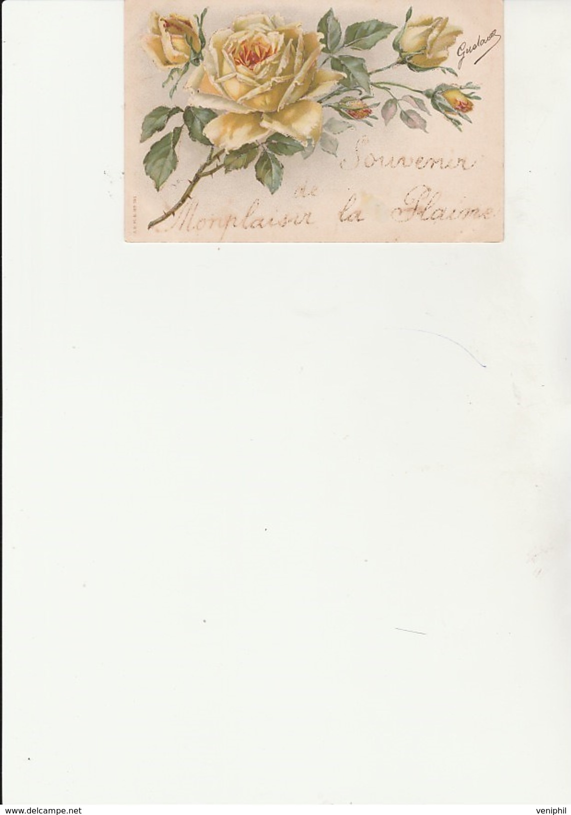 CARTE SOUVENIRS DE MONTPLAISIR LA PLAINE - ANNEE 1907 - Lyon 8