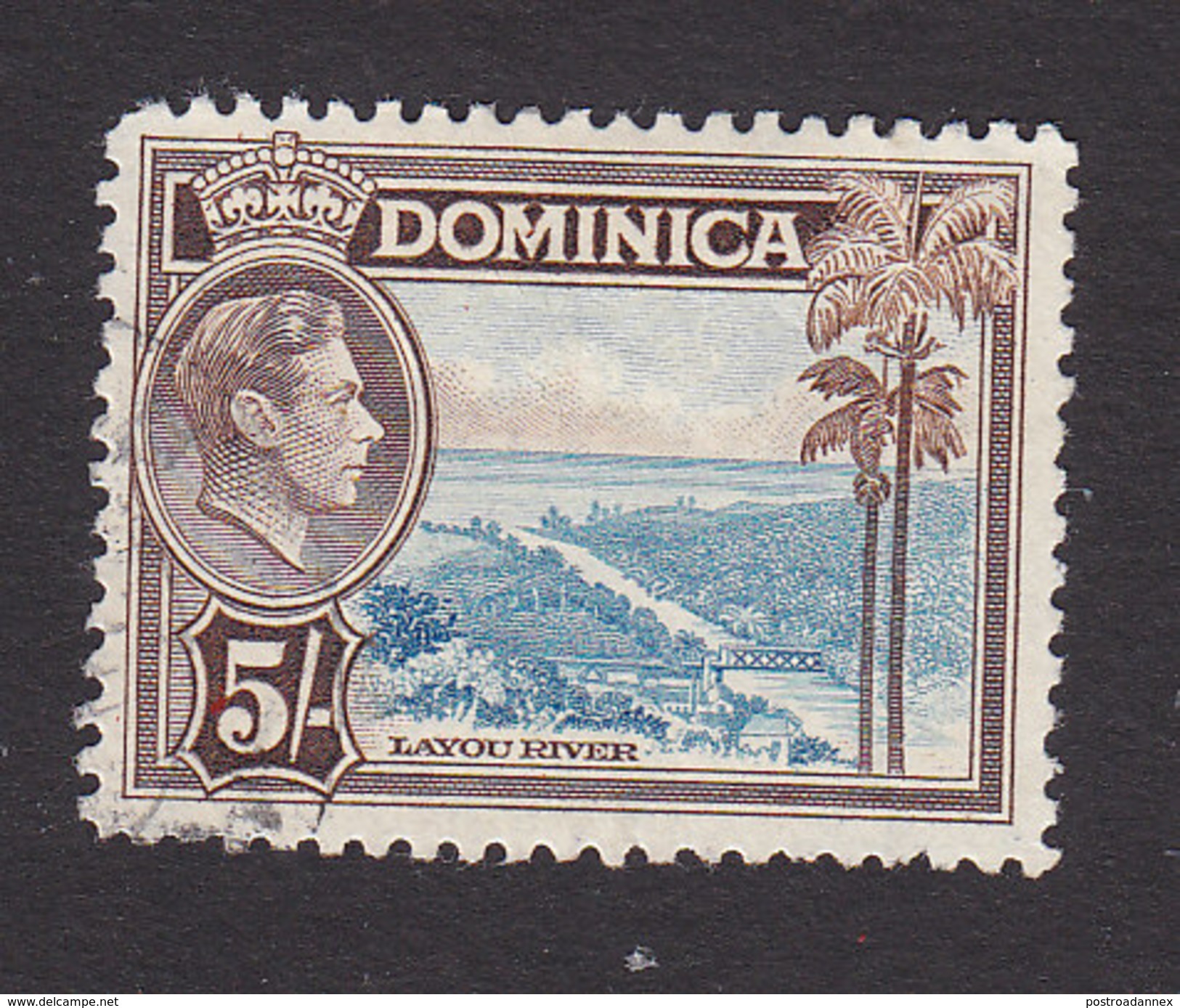 Dominica, Scott #109, Used, Scene Of Dominica, Issued 1938 - Dominica (...-1978)