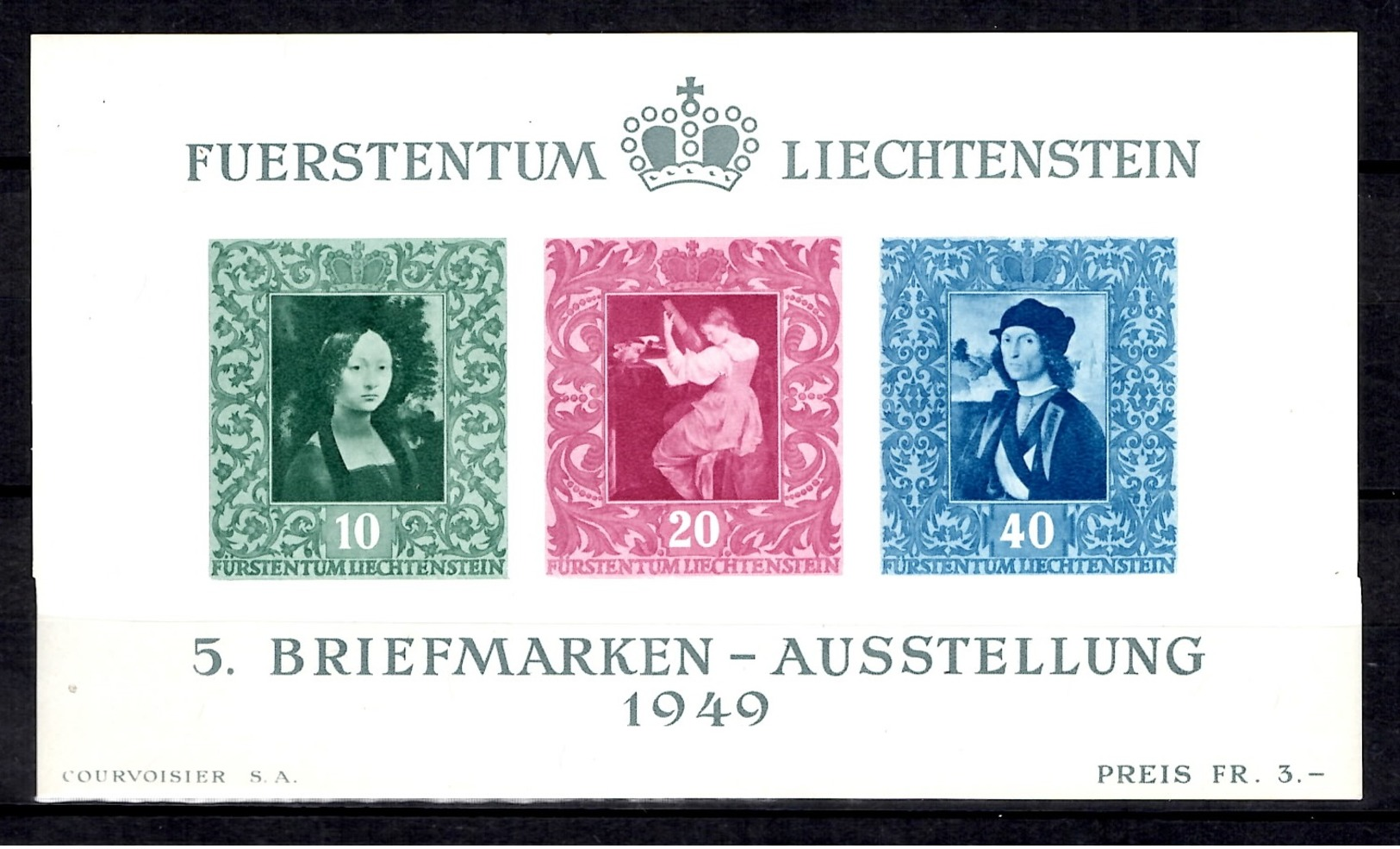 Liechtenstein Bloc-feuillet YT N° 8 Neuf ** MNH. TB. A Saisir! - Blocks & Sheetlets & Panes